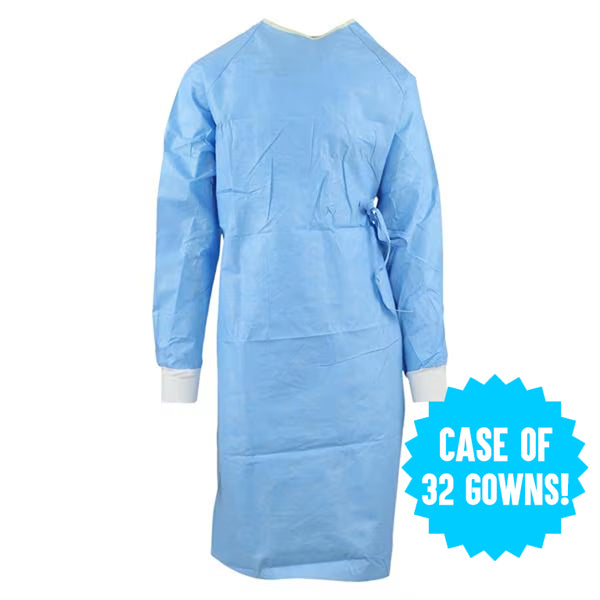 HALYARD Surgical Gowns Disposable Ultra SMS and Film Large 95111 Case of 32 Halyard